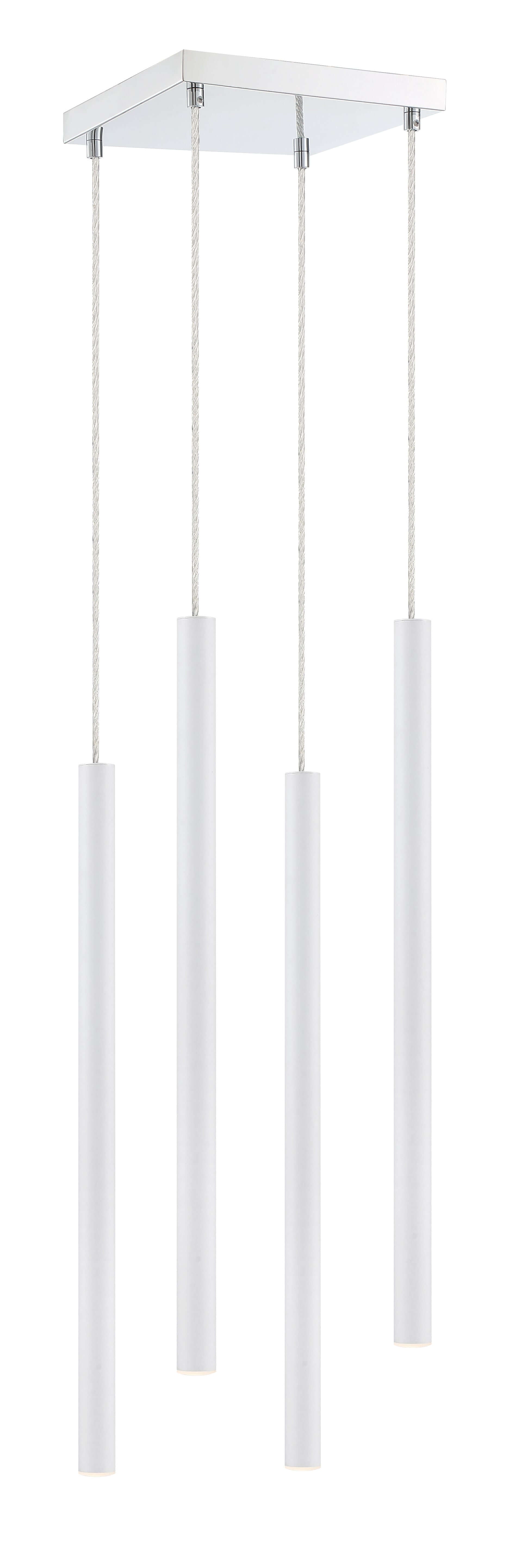 Forest LED 4 Light Chandelier Chrome