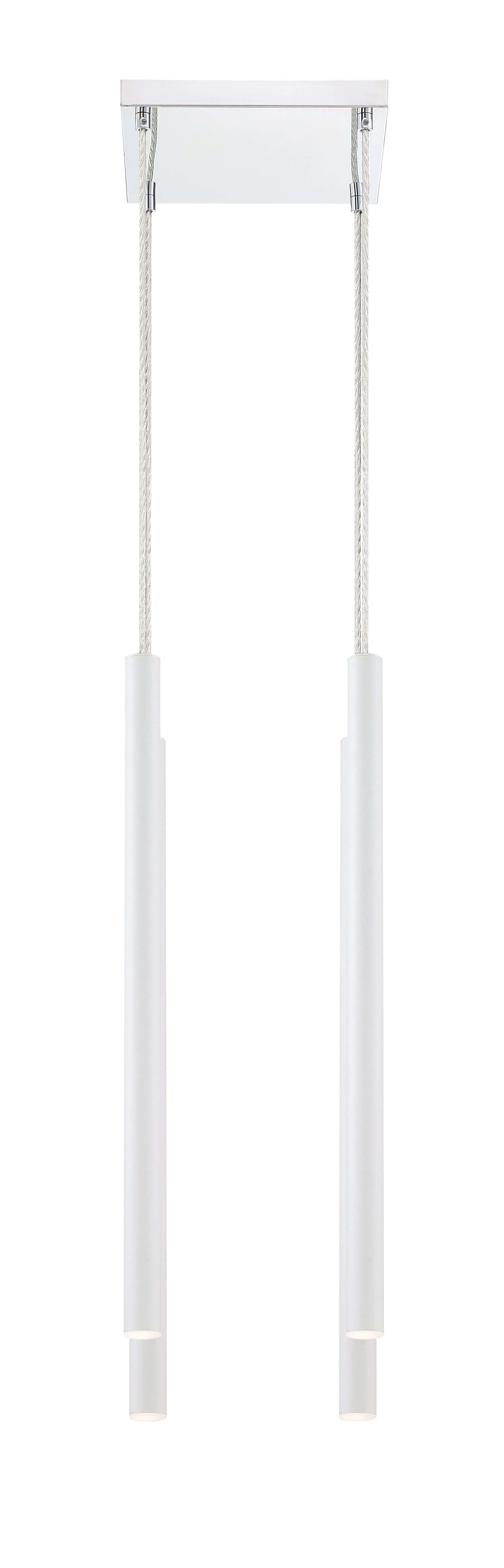 Forest LED 4 Light Chandelier Chrome