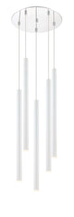 Forest LED 5 Light Chandelier Chrome
