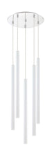 Forest LED 5 Light Chandelier Chrome