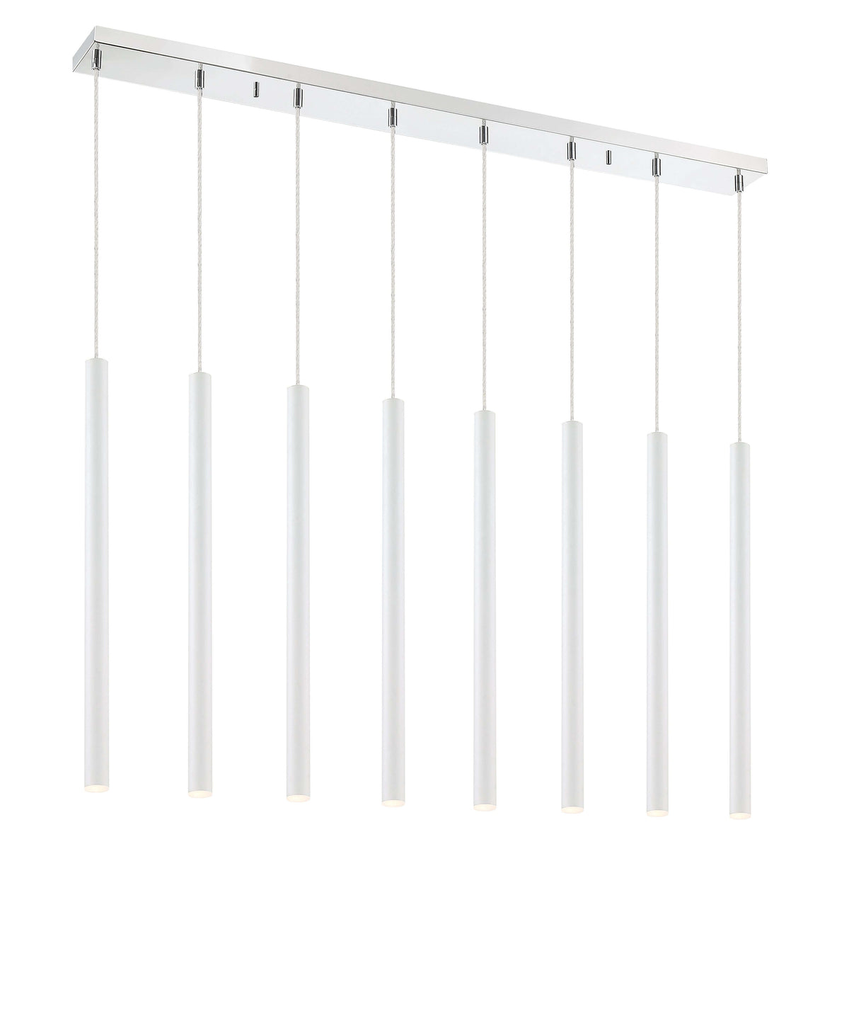 Forest LED 8 Light Linear Chandelier Chrome