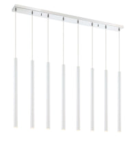 Forest LED 8 Light Linear Chandelier Chrome