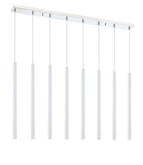 Forest LED 8 Light Linear Chandelier Chrome