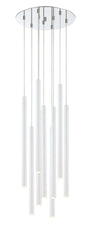 Forest LED 9 Light Chandelier Chrome