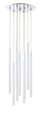 Forest LED 9 Light Chandelier Chrome