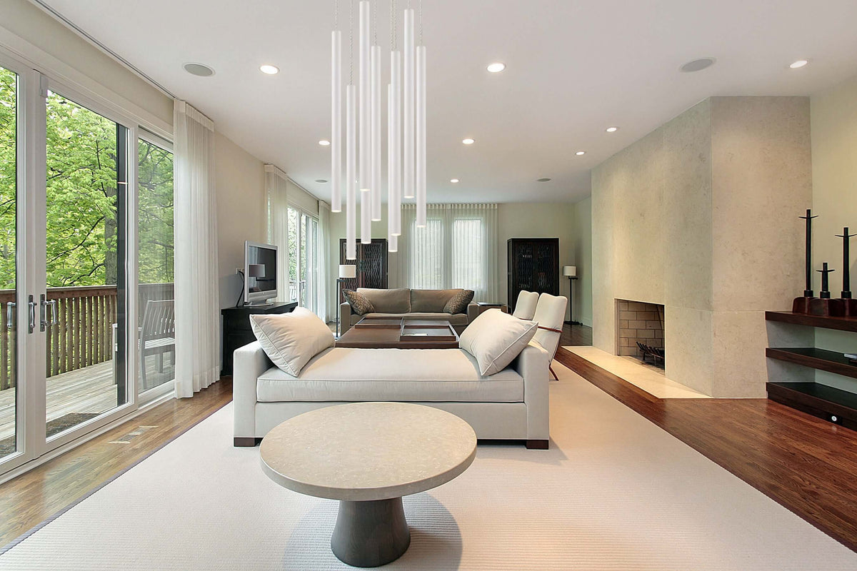 Forest LED 9 Light Chandelier Chrome