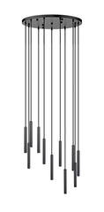 Forest LED 11 Light Chandelier Matte Black