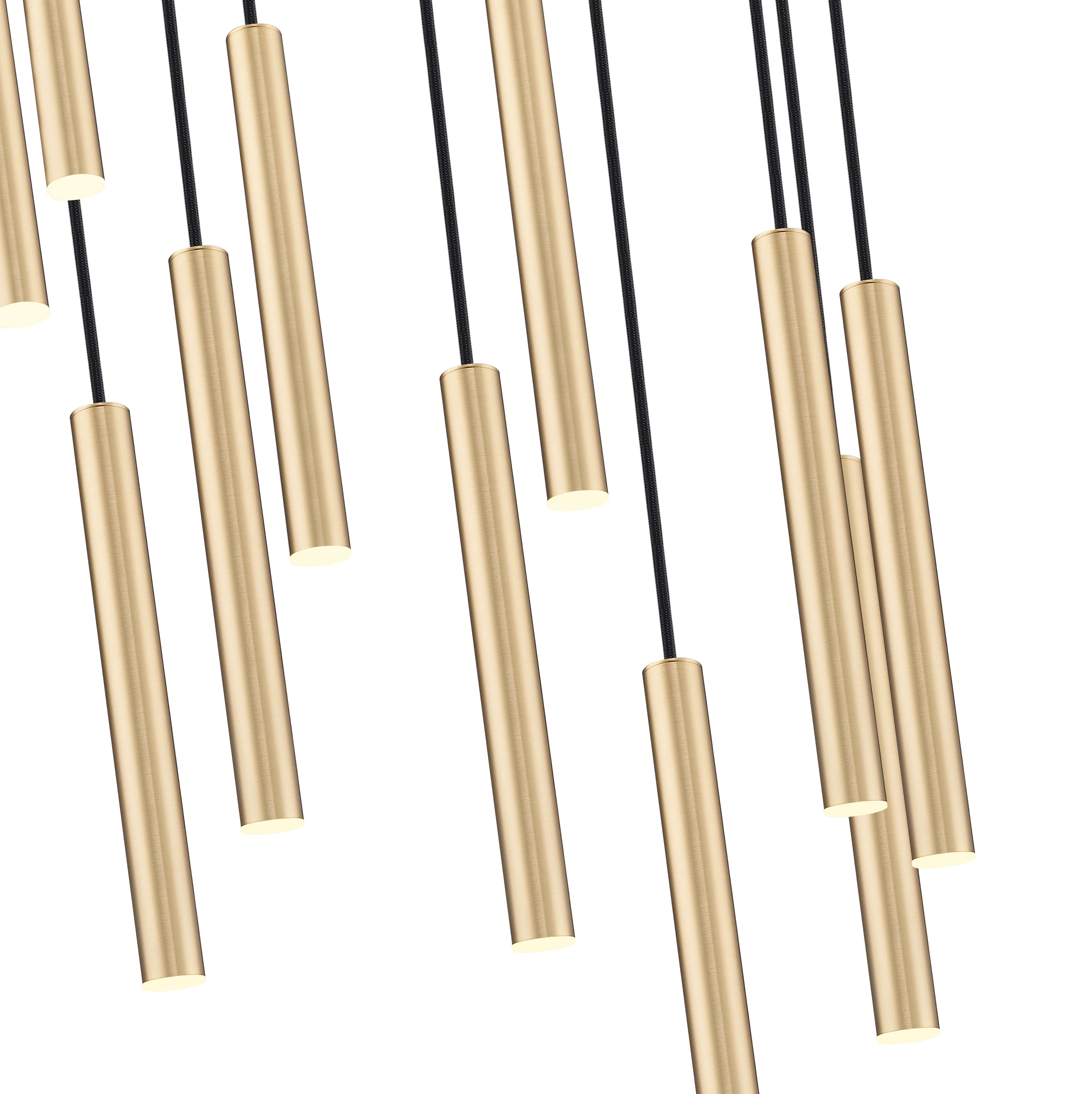 Forest LED 11 Light Chandelier Modern Gold