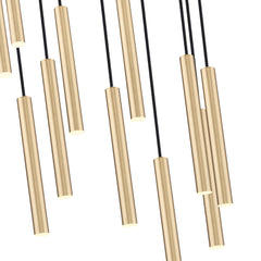 Forest LED 11 Light Chandelier Modern Gold
