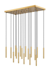 Forest LED 17 Light Linear Chandelier Modern Gold