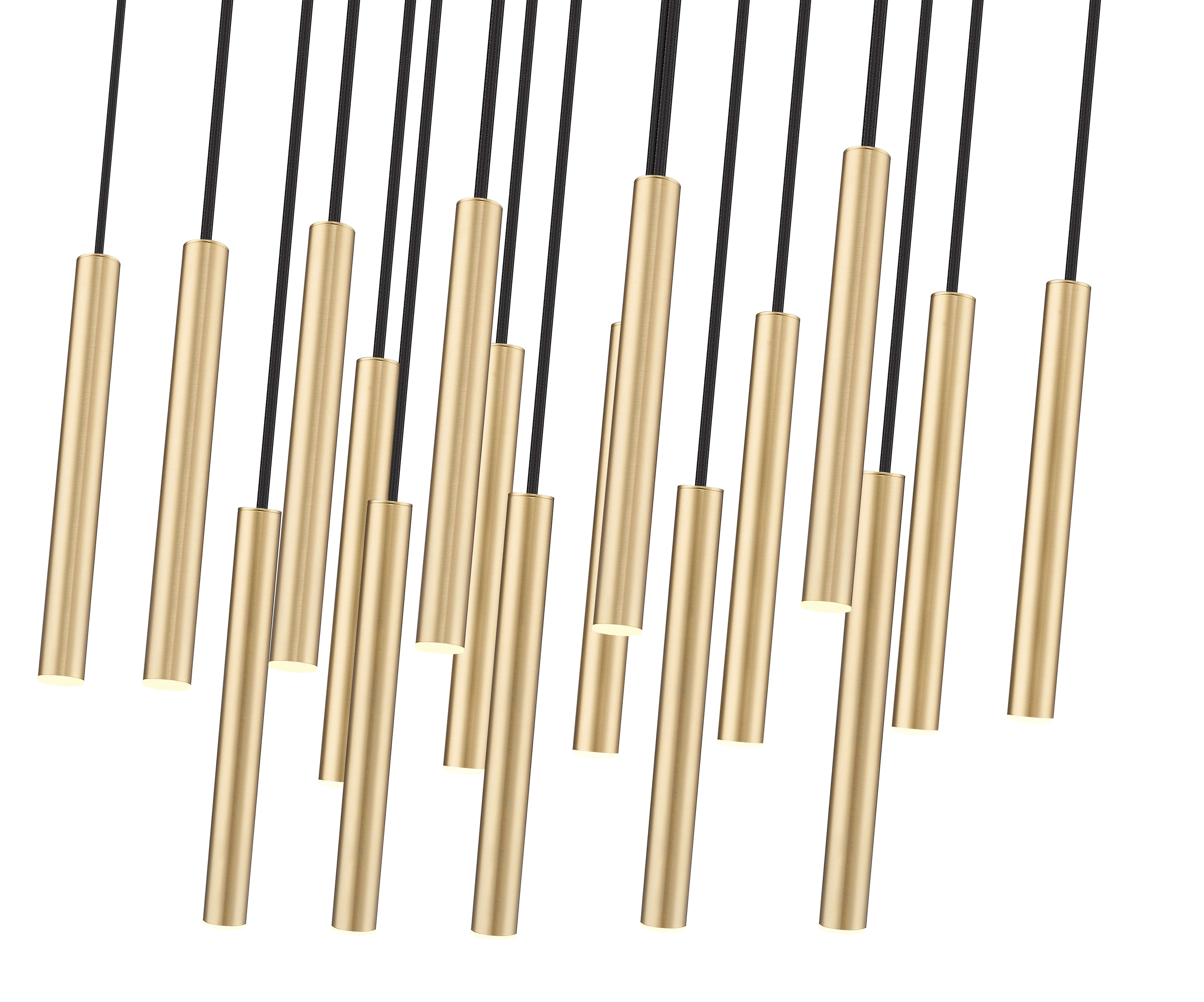 Forest LED 17 Light Linear Chandelier Modern Gold