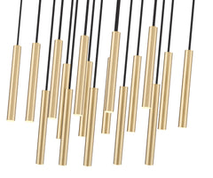 Forest LED 17 Light Linear Chandelier Modern Gold