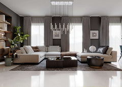 Forest LED 23 Light Linear Chandelier Brushed Nickel