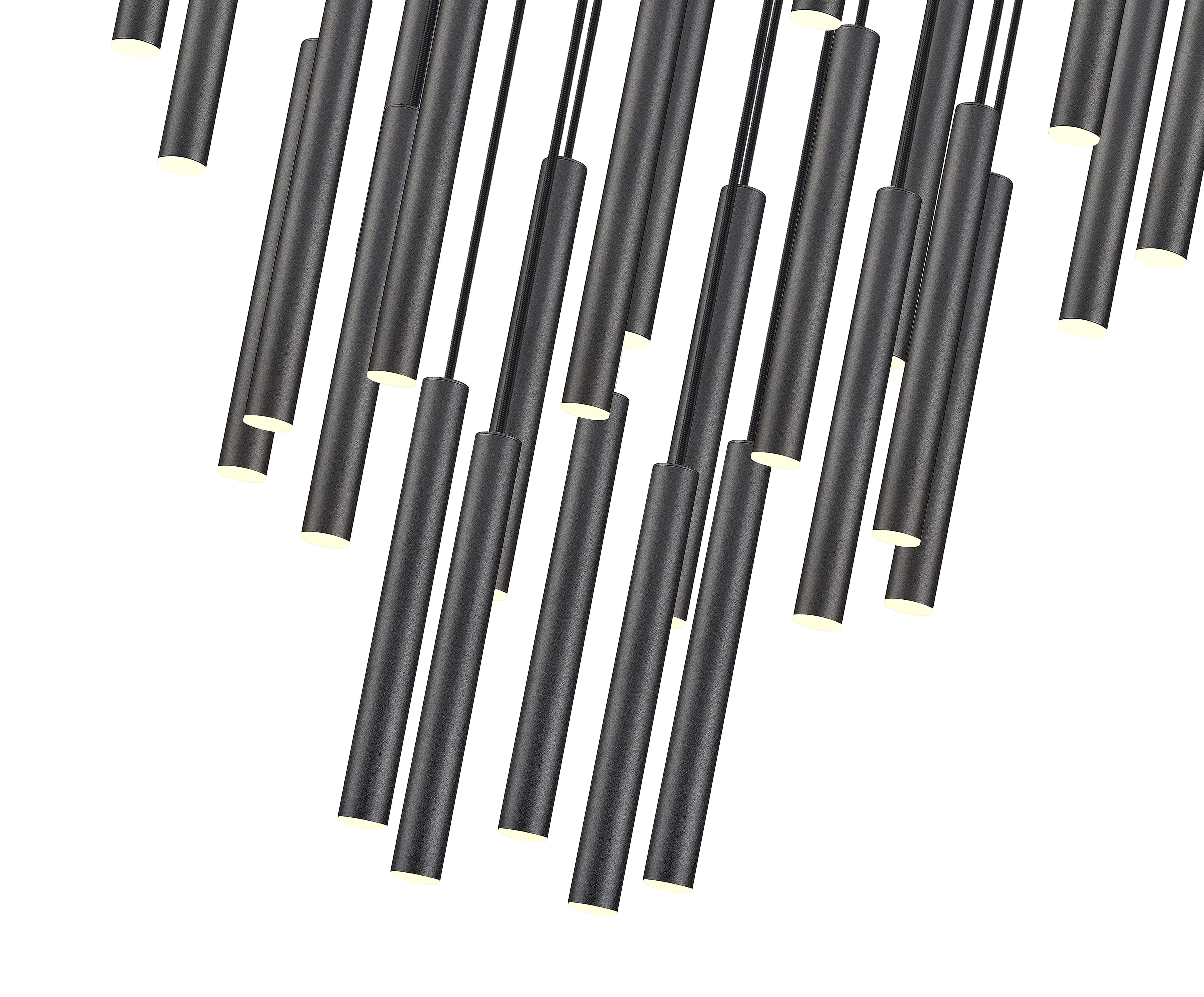 Forest LED 27 Light Chandelier Matte Black