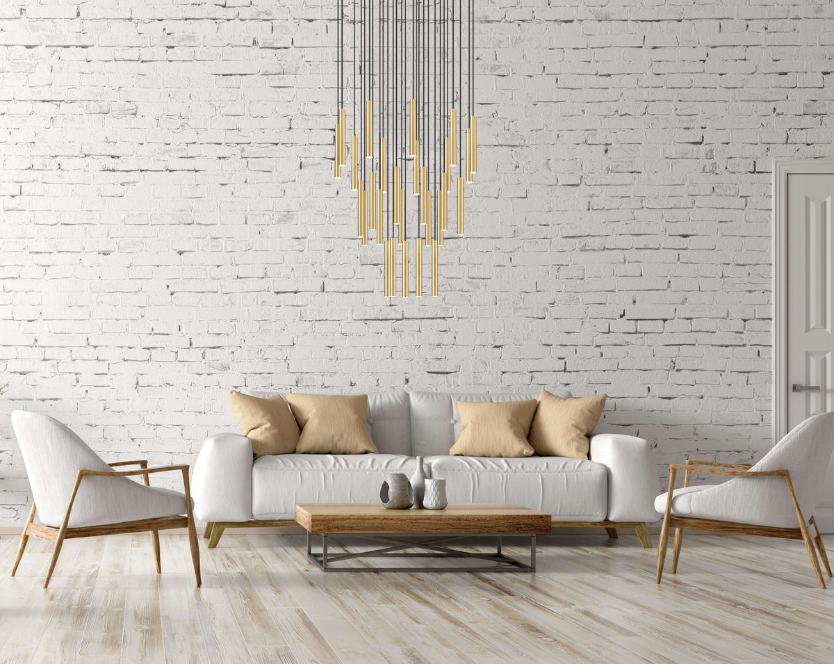 Forest LED 27 Light Chandelier Modern Gold
