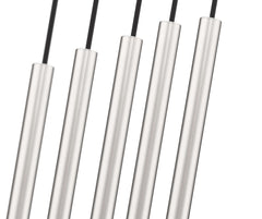 Forest LED 5 Light Linear Chandelier Brushed Nickel