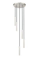 Forest LED 5 Light Chandelier Brushed Nickel