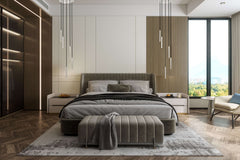 Forest LED 5 Light Chandelier Brushed Nickel