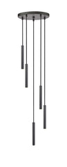 Forest LED 5 Light Chandelier Matte Black