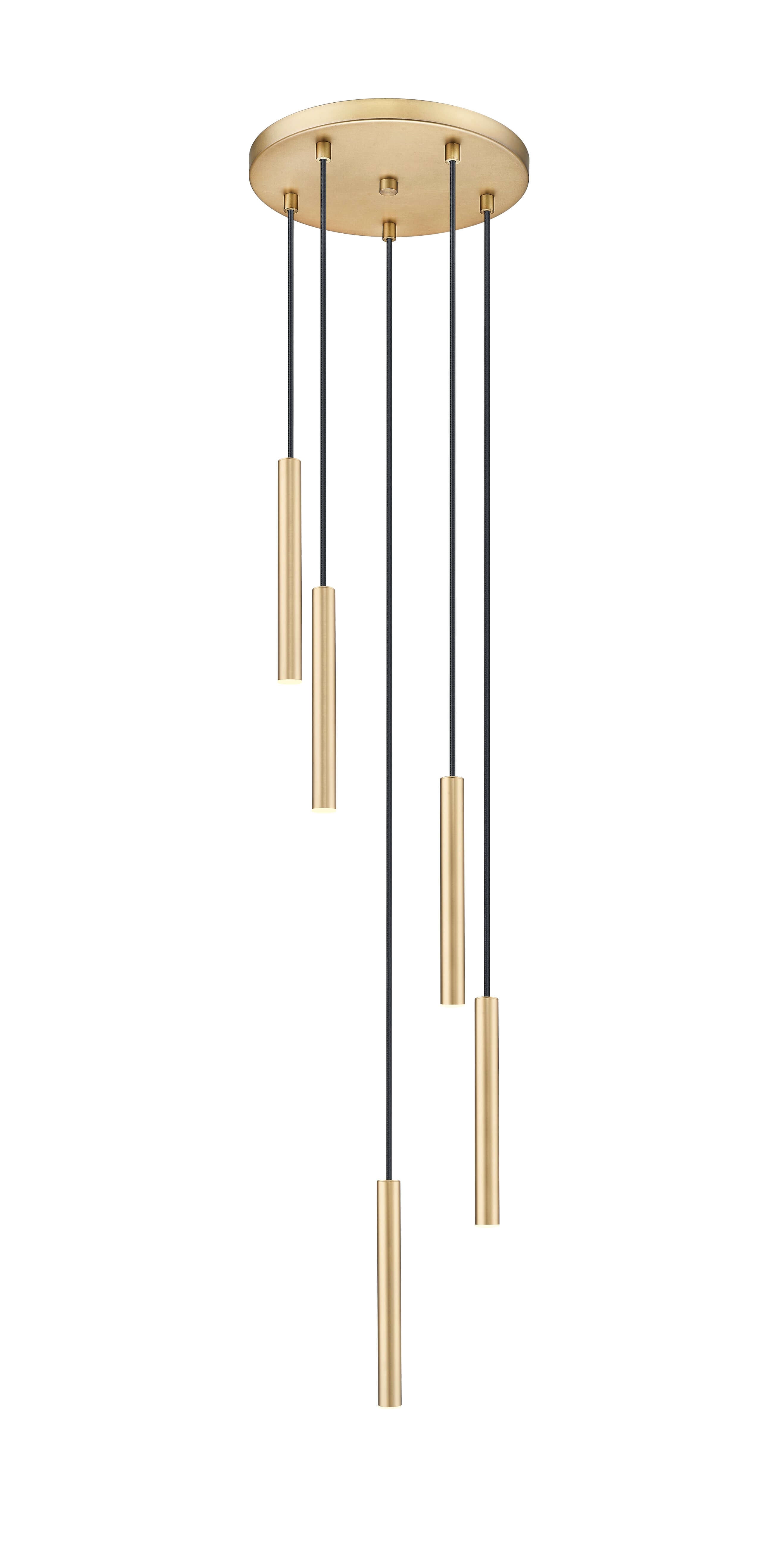 Forest LED 5 Light Chandelier Modern Gold