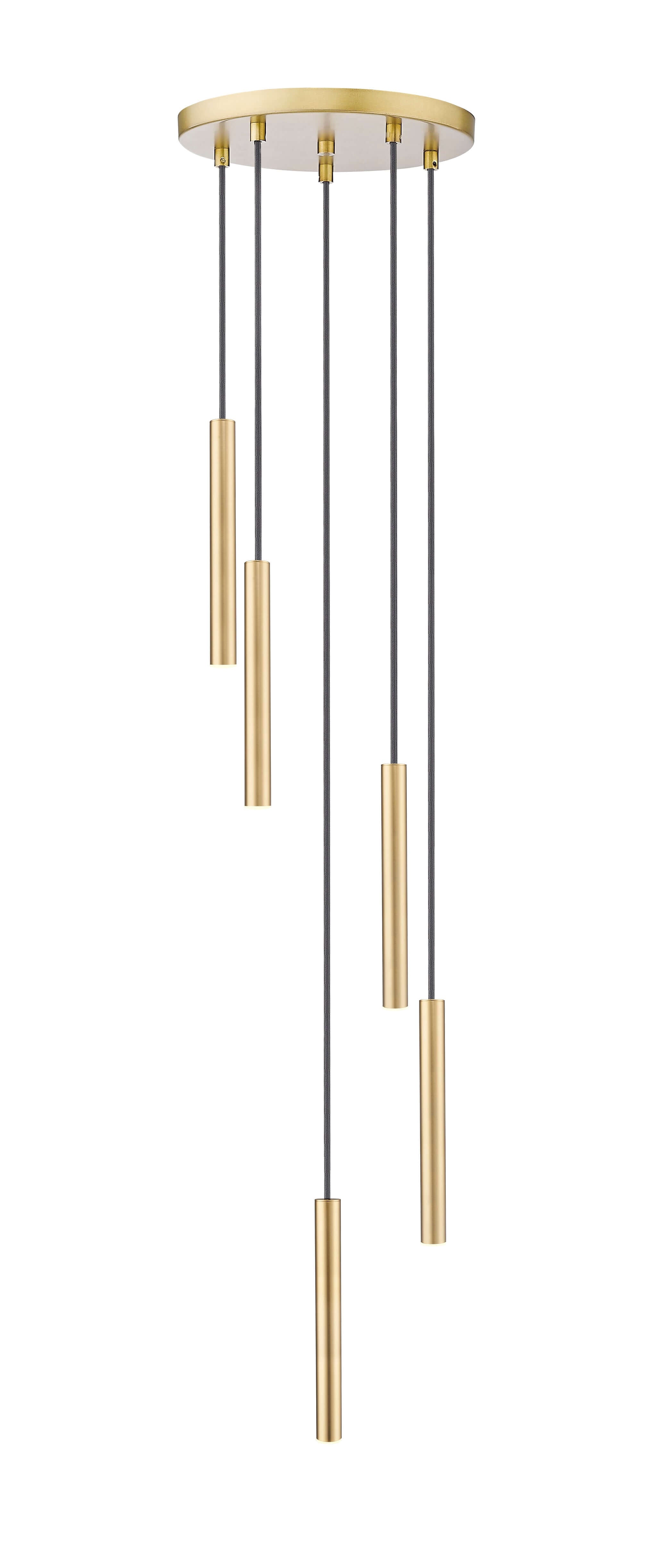 Forest LED 5 Light Chandelier Modern Gold