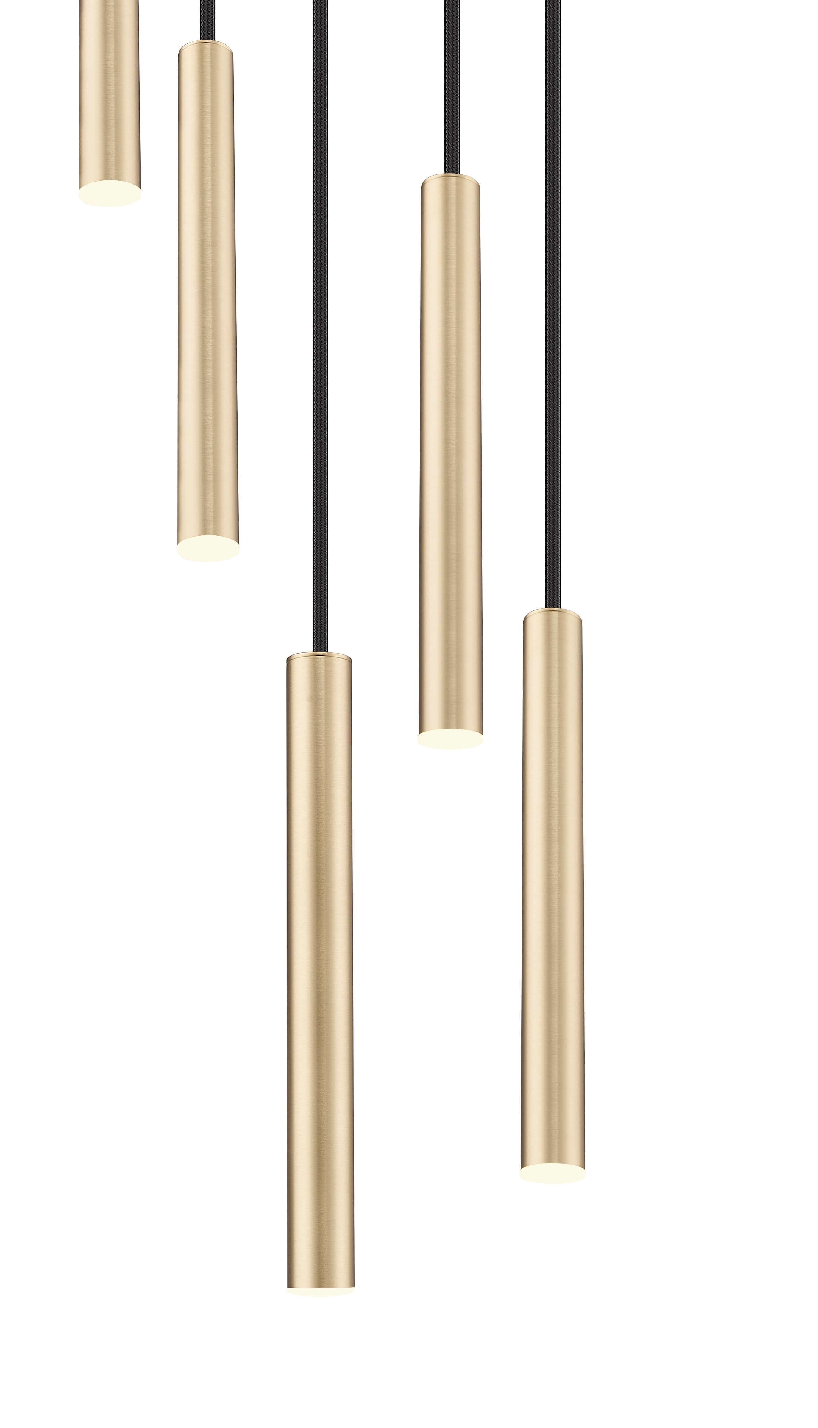 Forest LED 5 Light Chandelier Modern Gold