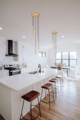 Forest LED 5 Light Chandelier Modern Gold