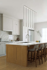 Forest LED 7 Light Linear Chandelier Brushed Nickel