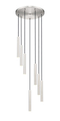 Forest LED 7 Light Chandelier Brushed Nickel