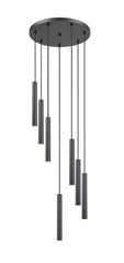 Forest LED 7 Light Chandelier Matte Black