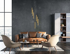 Forest LED 7 Light Chandelier Modern Gold