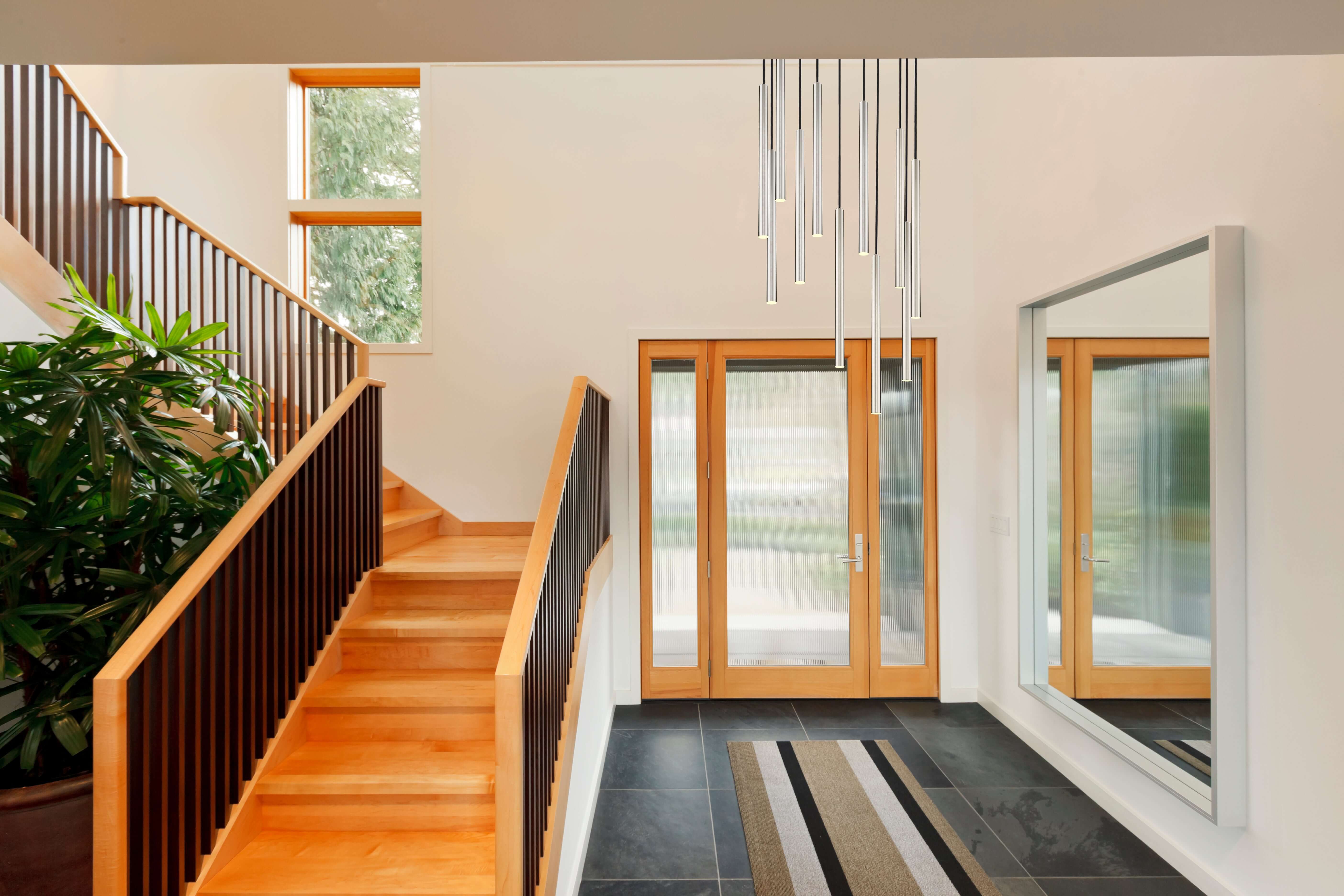 Forest LED 11 Light Chandelier Brushed Nickel