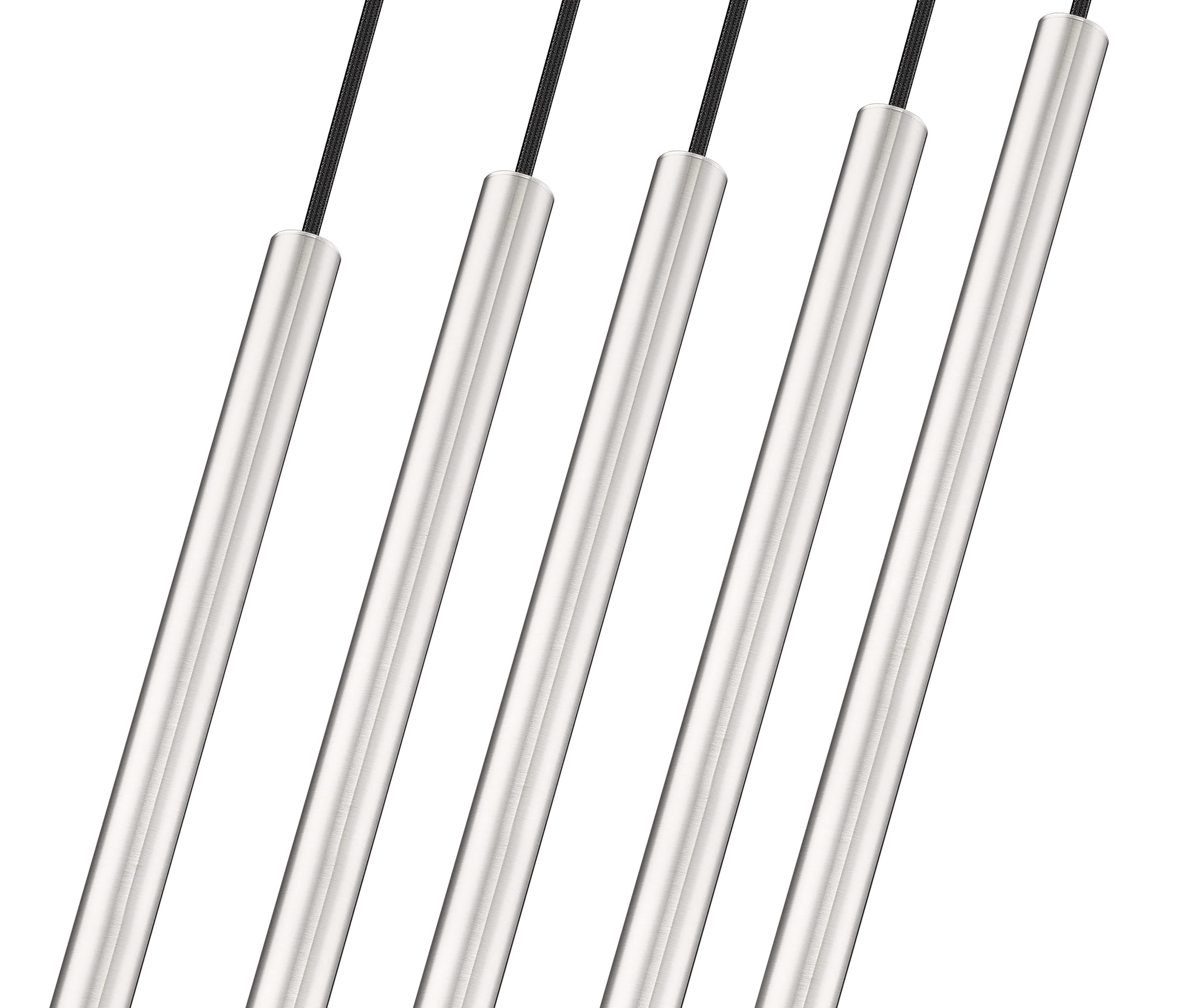 Forest LED 5 Light Linear Chandelier Brushed Nickel