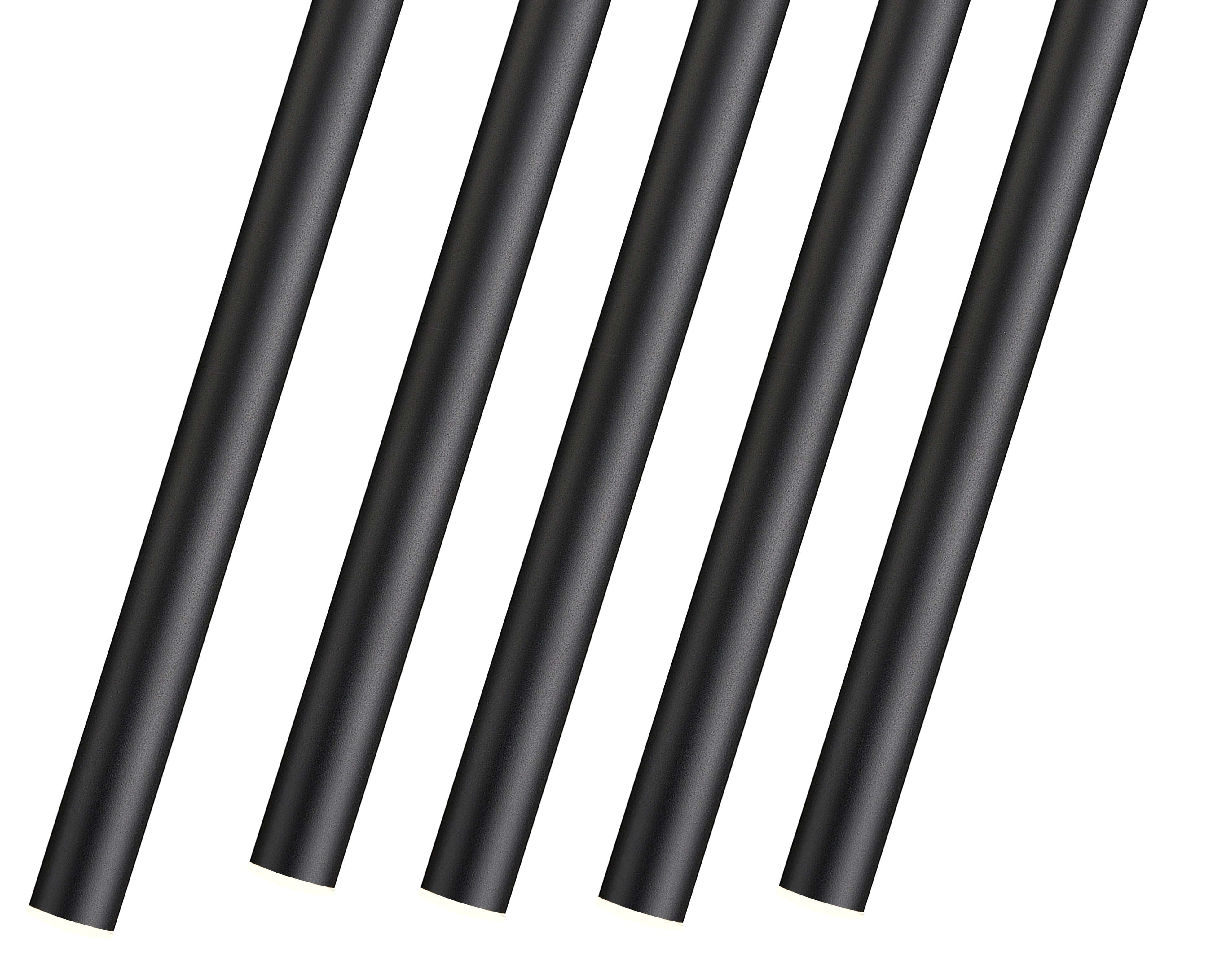 Forest LED 5 Light Linear Chandelier Matte Black
