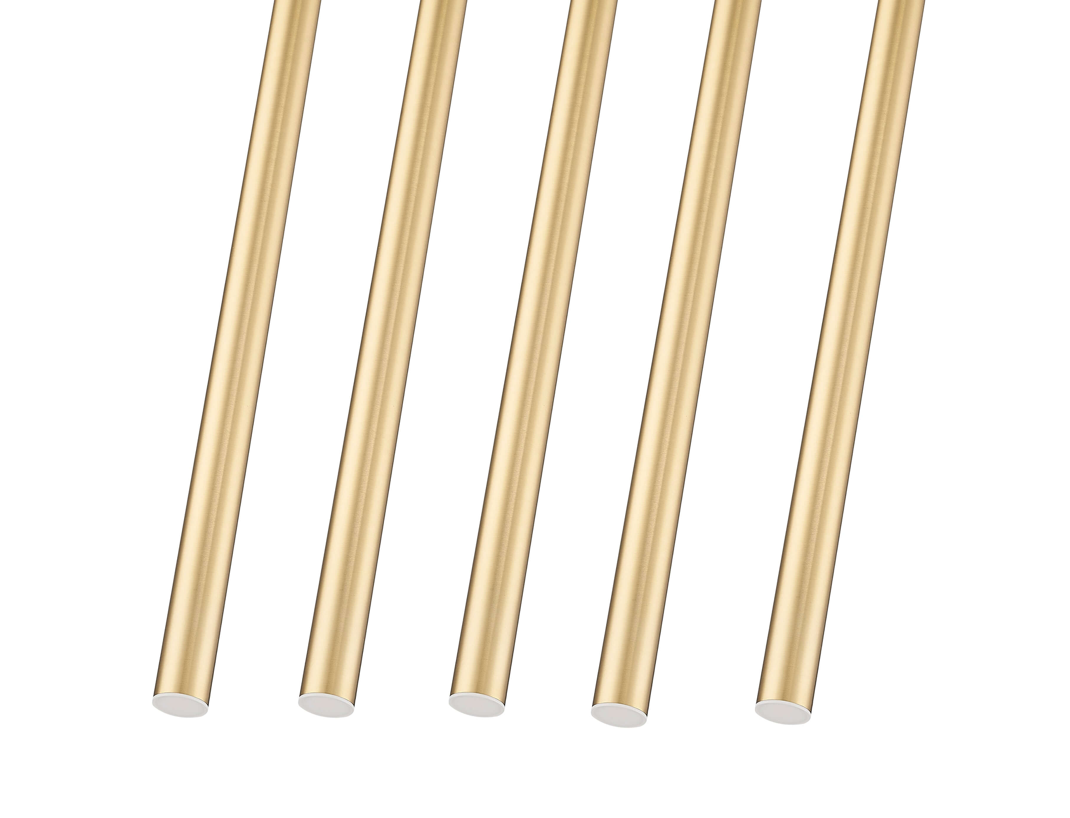 Forest LED 5 Light Linear Chandelier Modern Gold