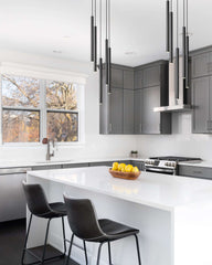 Forest LED 5 Light Chandelier Matte Black
