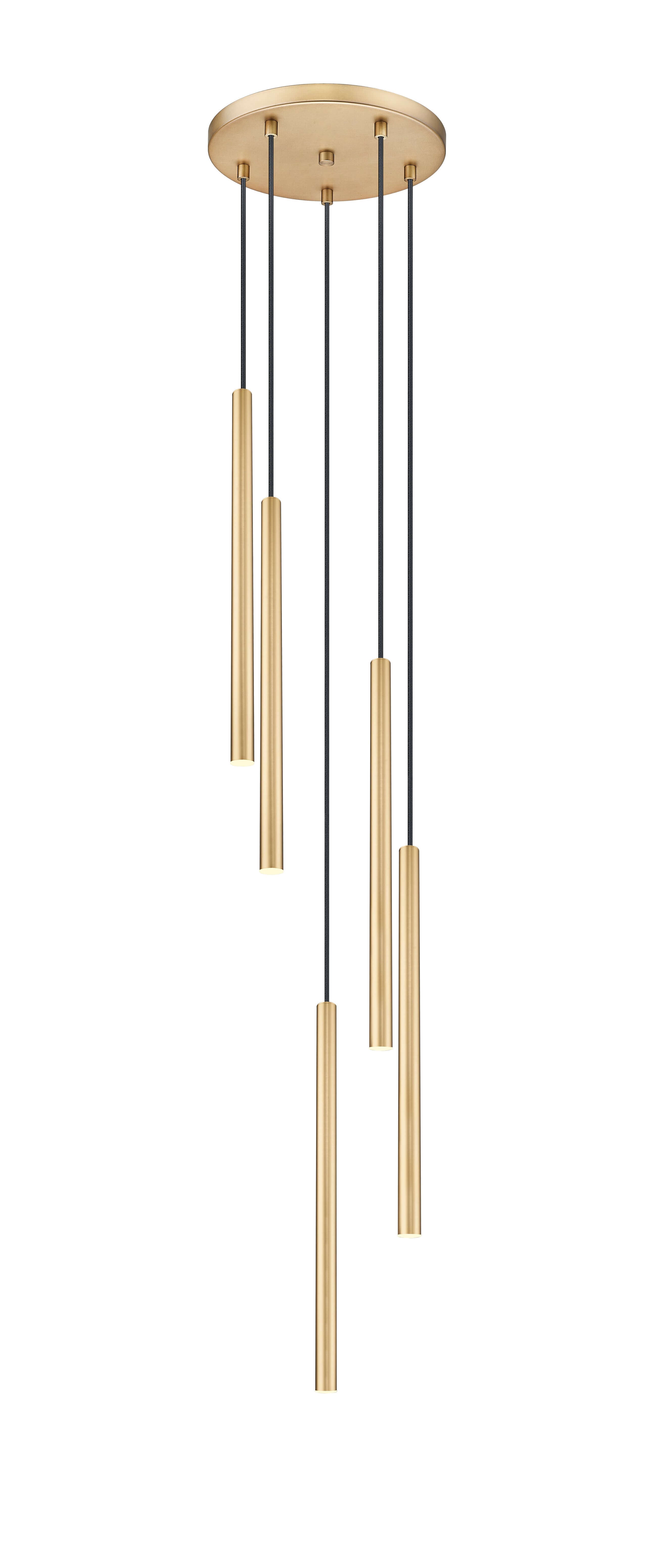Forest LED 5 Light Chandelier Modern Gold