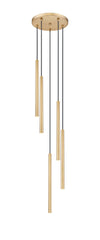 Forest LED 5 Light Chandelier Modern Gold