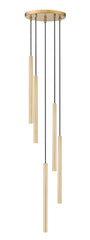 Forest LED 5 Light Chandelier Modern Gold