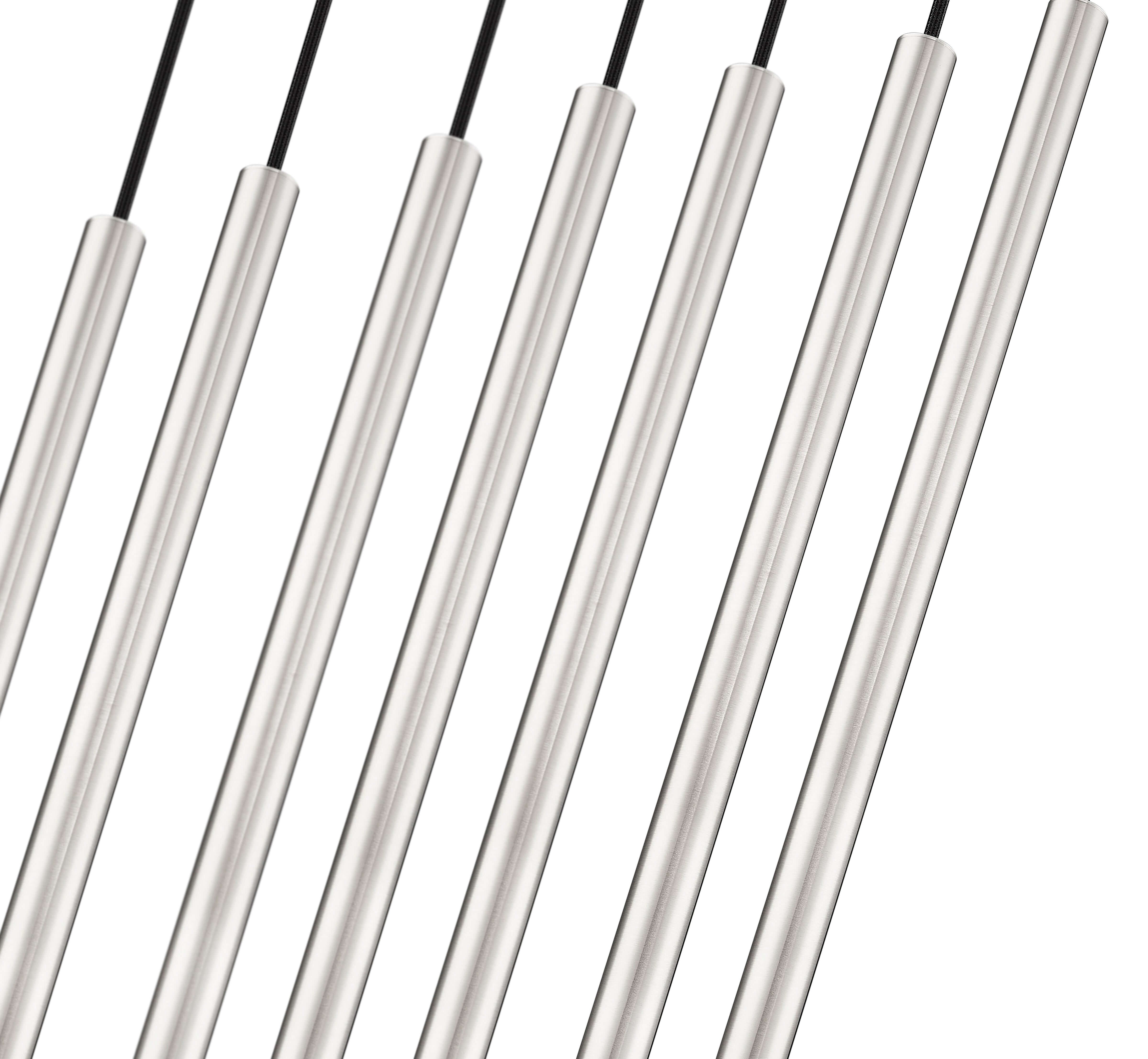Forest LED 7 Light Linear Chandelier Brushed Nickel