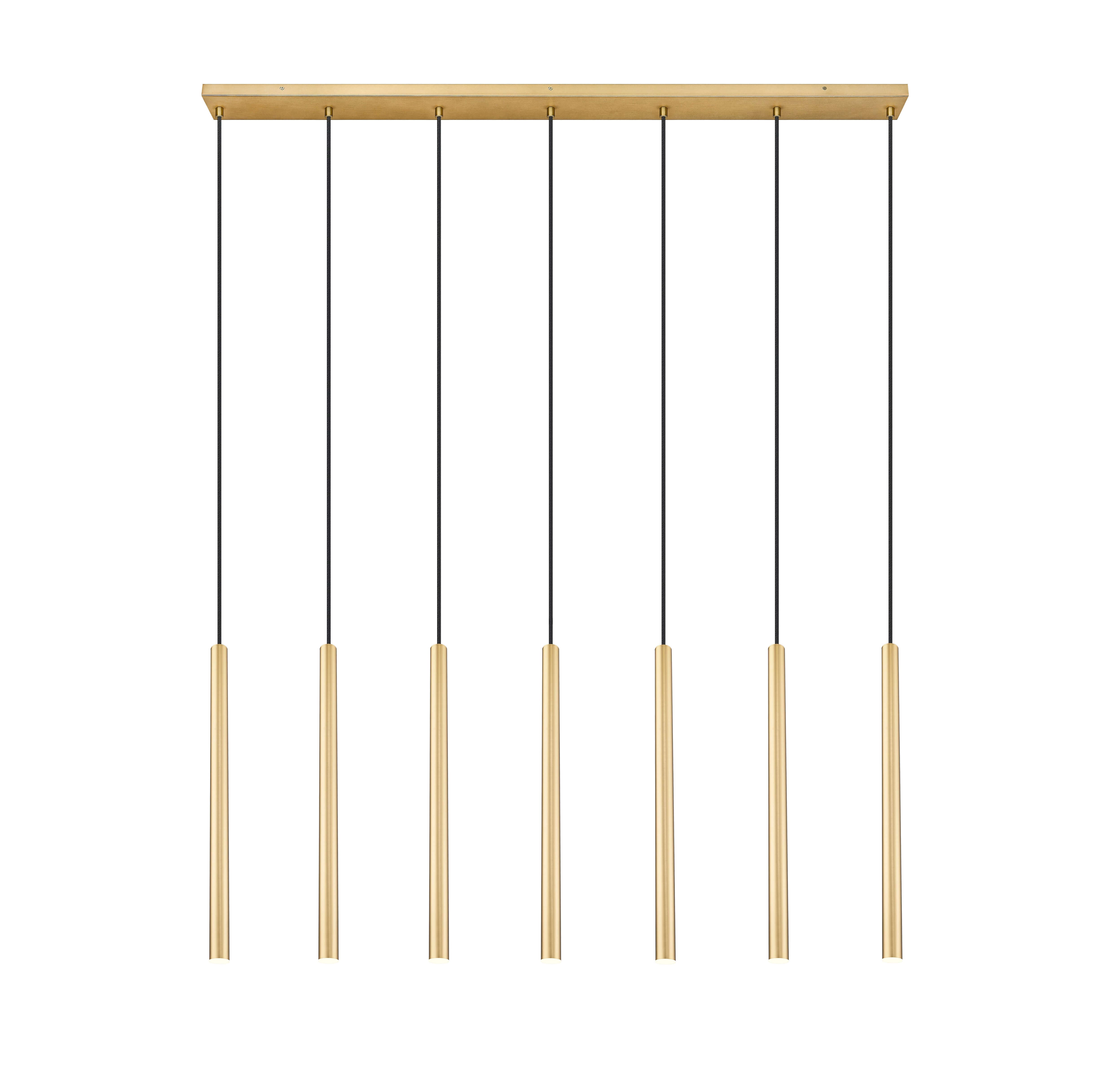 Forest LED 7 Light Linear Chandelier Modern Gold