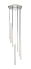 Forest LED 7 Light Chandelier Brushed Nickel