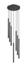 Forest LED 7 Light Chandelier Matte Black