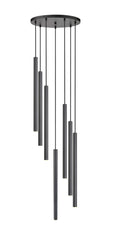 Forest LED 7 Light Chandelier Matte Black