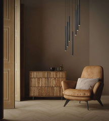 Forest LED 7 Light Chandelier Matte Black