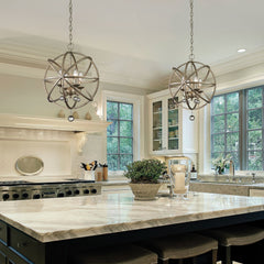 Acadia 4 Light Chandelier Antique Silver