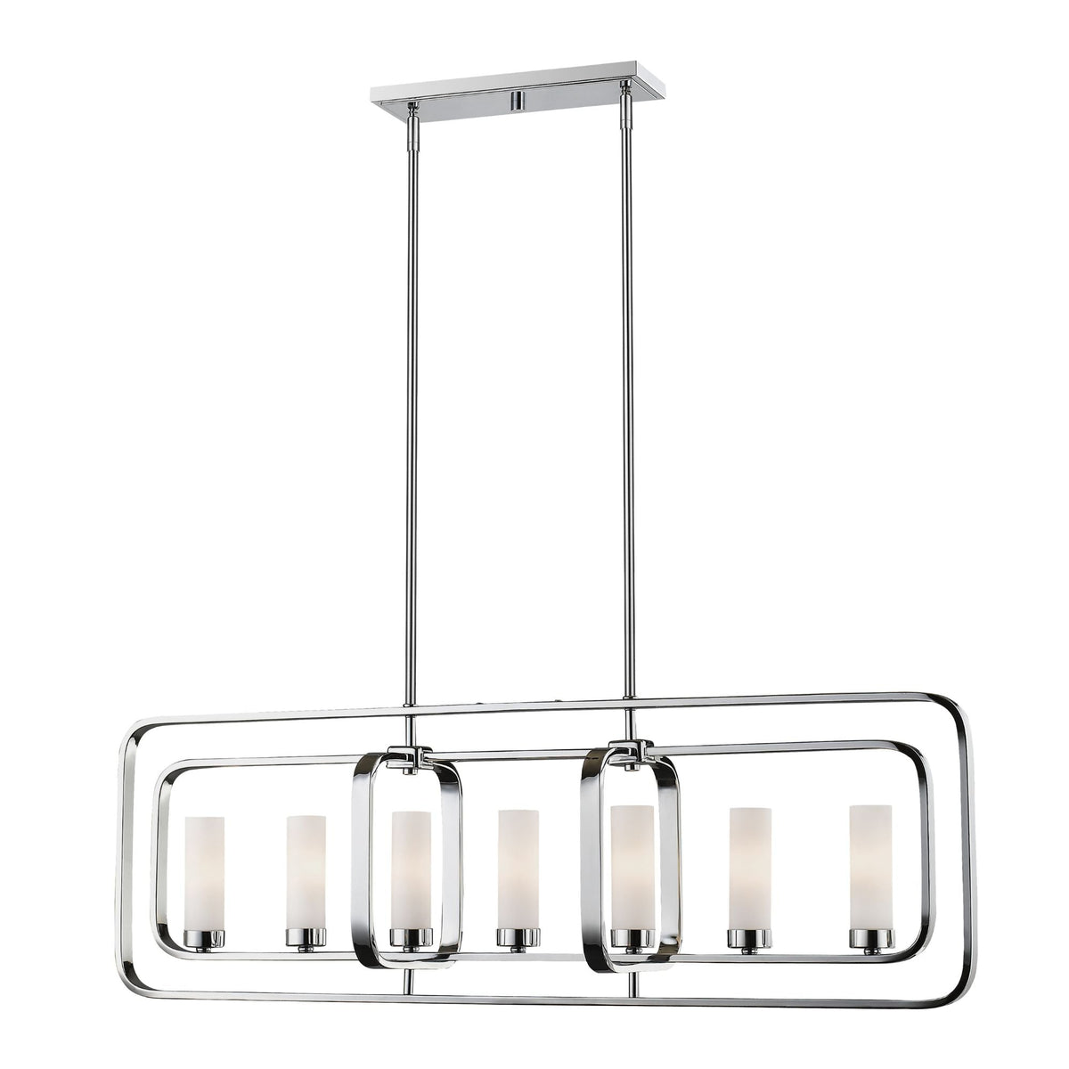 Aideen 7 Light Linear Chandelier Chrome