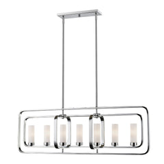 Aideen 7 Light Linear Chandelier Chrome