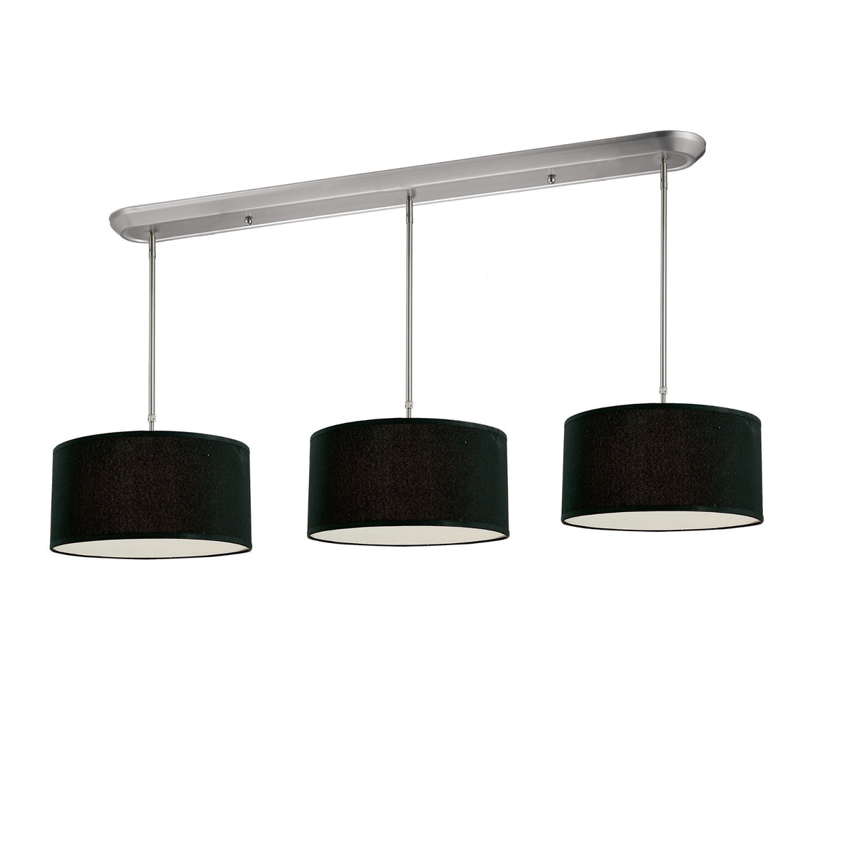Albion 9 Light Linear Chandelier Brushed Nickel