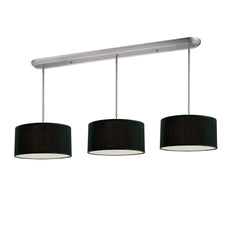 Albion 9 Light Linear Chandelier Brushed Nickel